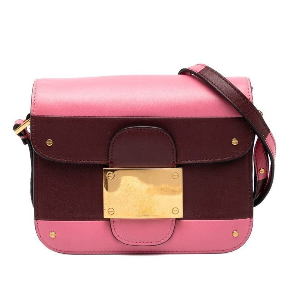 Valentino Leather Shoulder Bag Pink